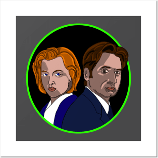 mulder and scully Posters and Art